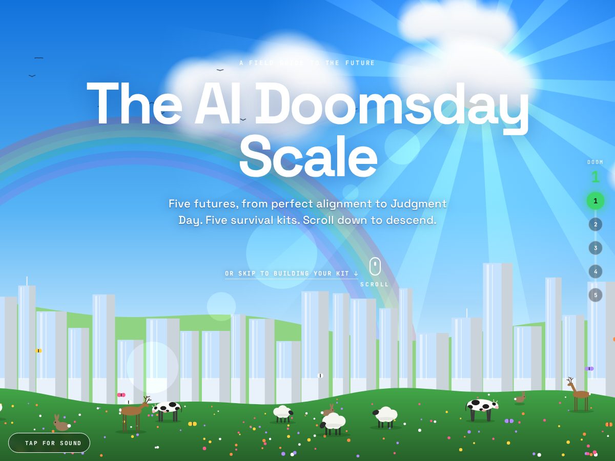 Landing-page snapshot of doomlevel.com