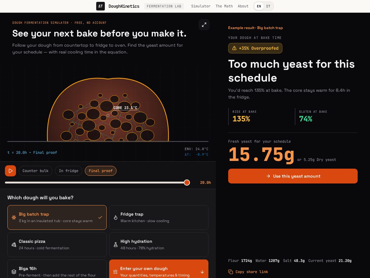 Landing-page snapshot of doughkinetics.app