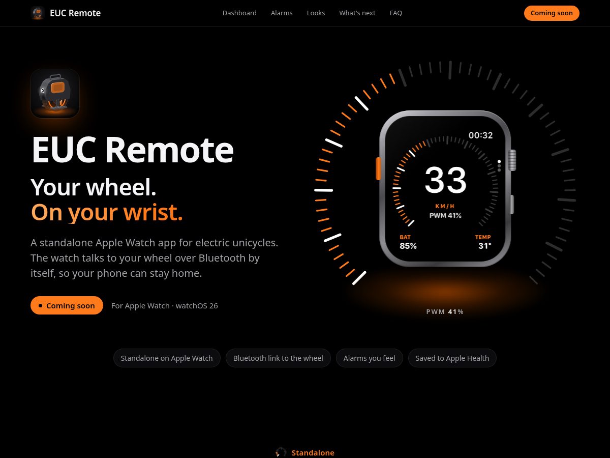 Landing-page snapshot of eucremote.com
