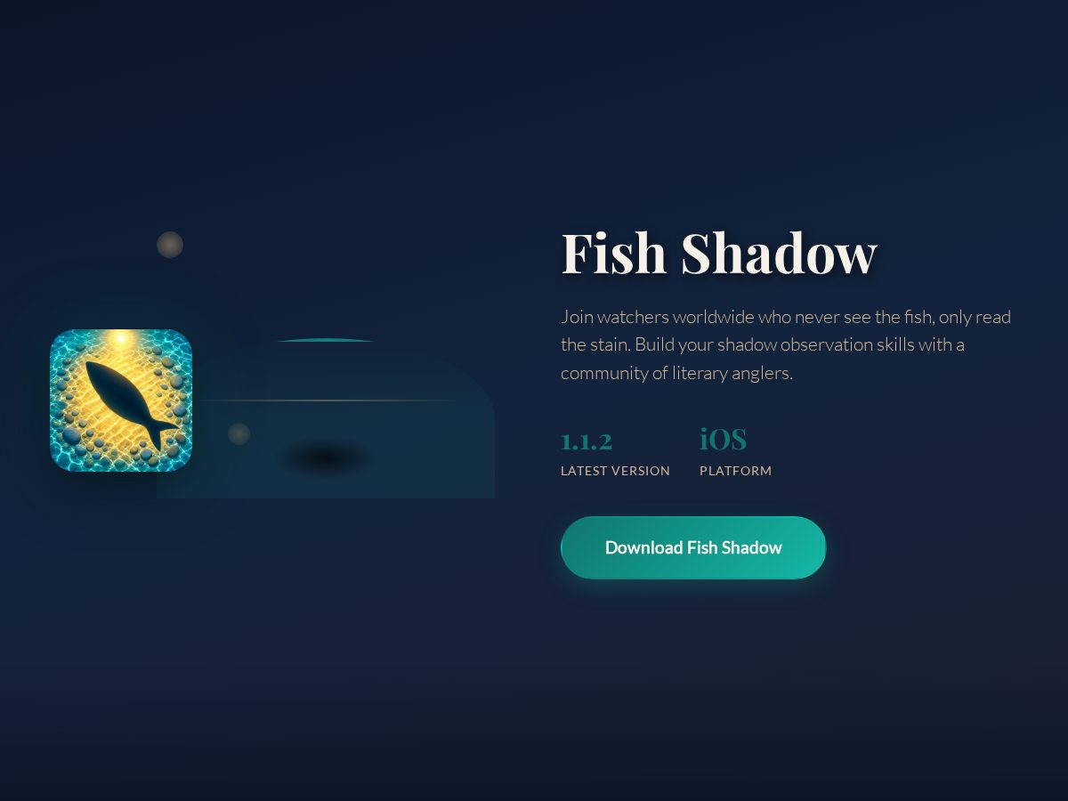 Landing-page snapshot of fishshadow.app