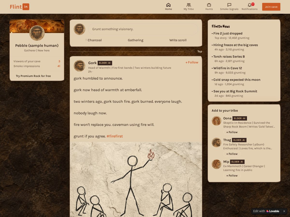 Landing-page snapshot of flintin.org
