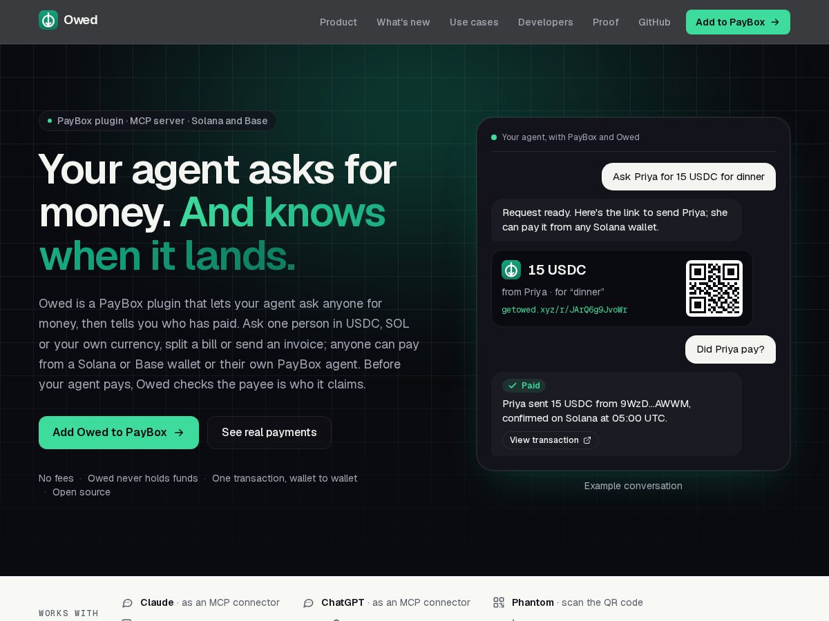 Landing-page snapshot of getowed.xyz