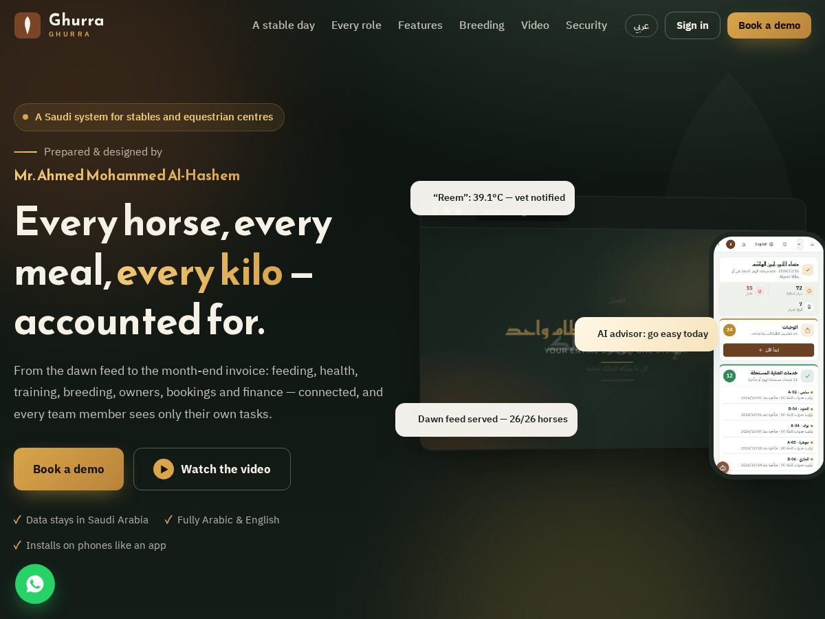 Landing-page snapshot of ghurra.net