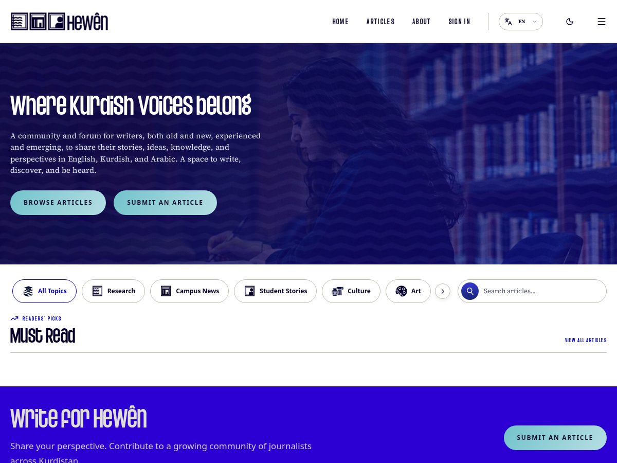 Landing-page snapshot of hawen.krd