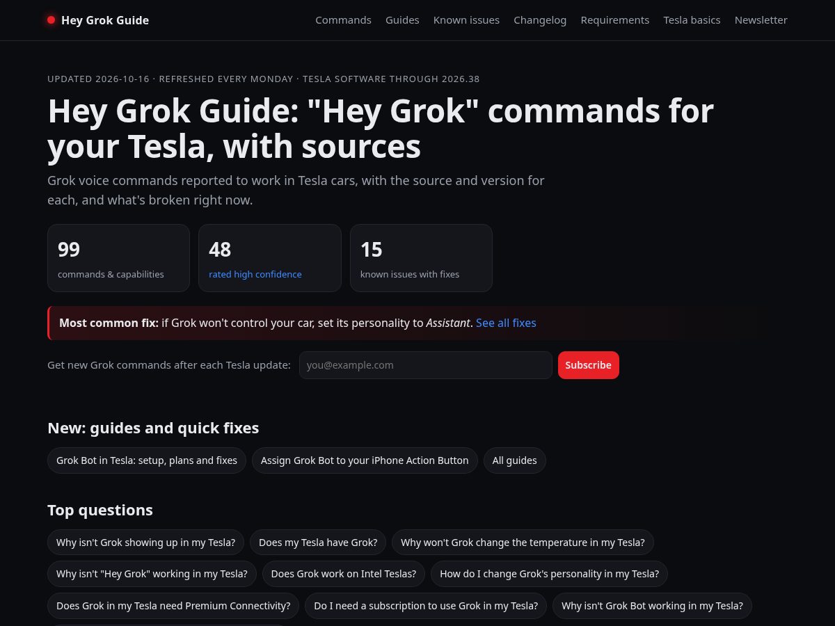Landing-page snapshot of heygrokguide.com