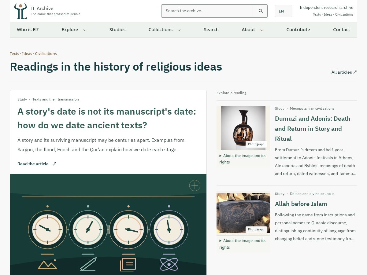 Landing-page snapshot of ilarchive.net