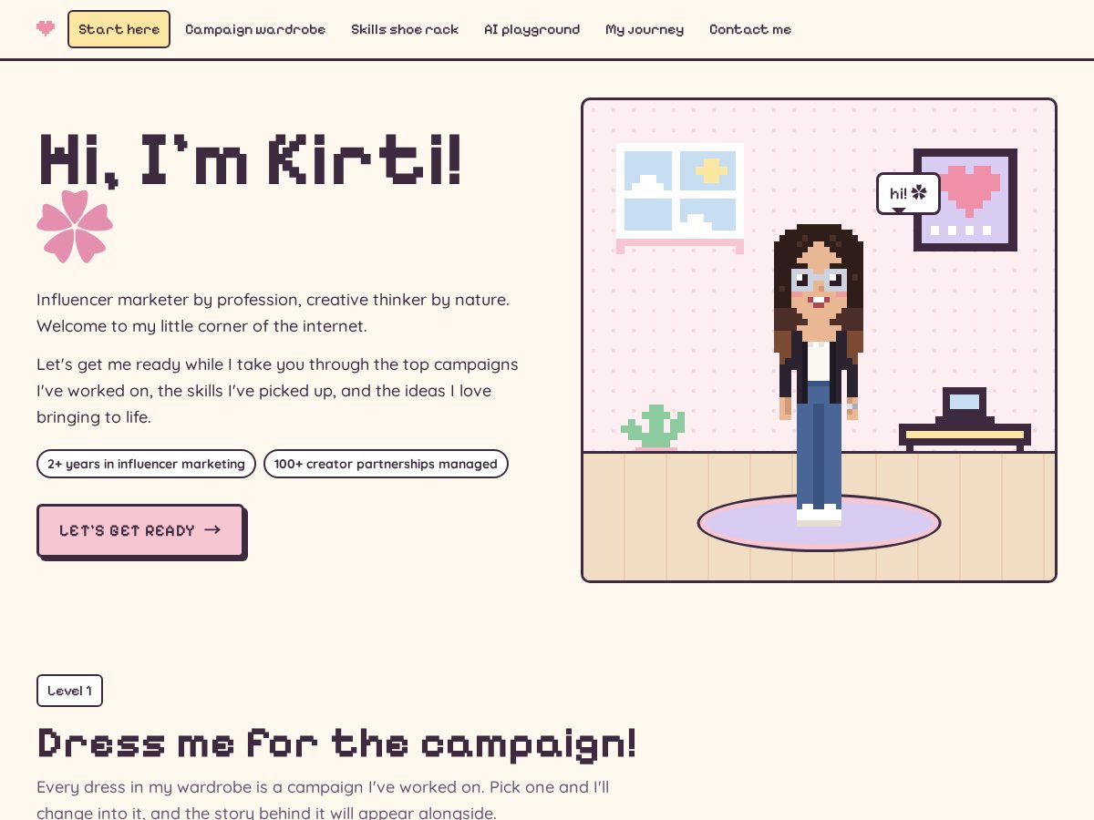 Landing-page snapshot of kirtimoonka.com