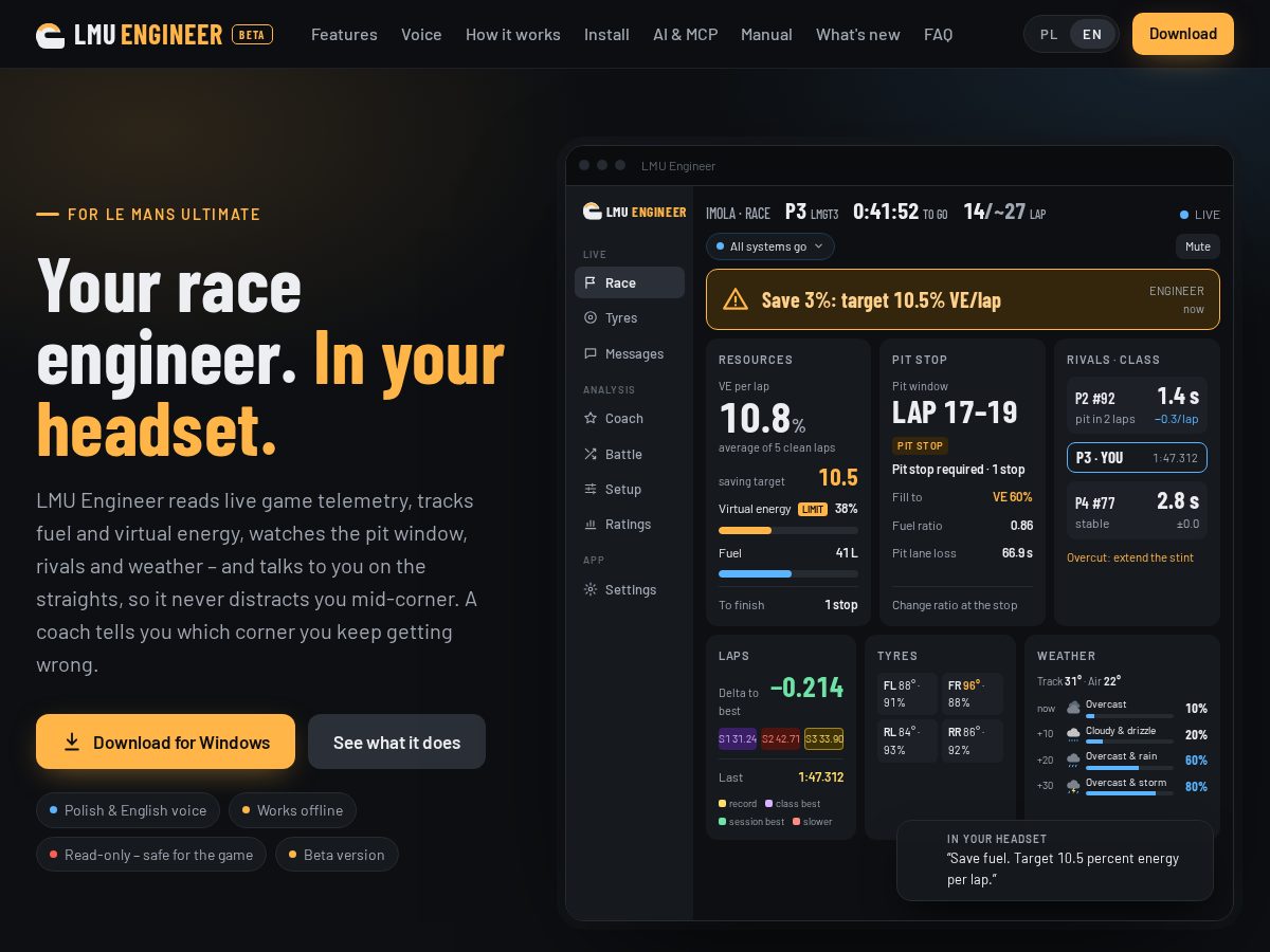 Landing-page snapshot of lmu-engineer.com