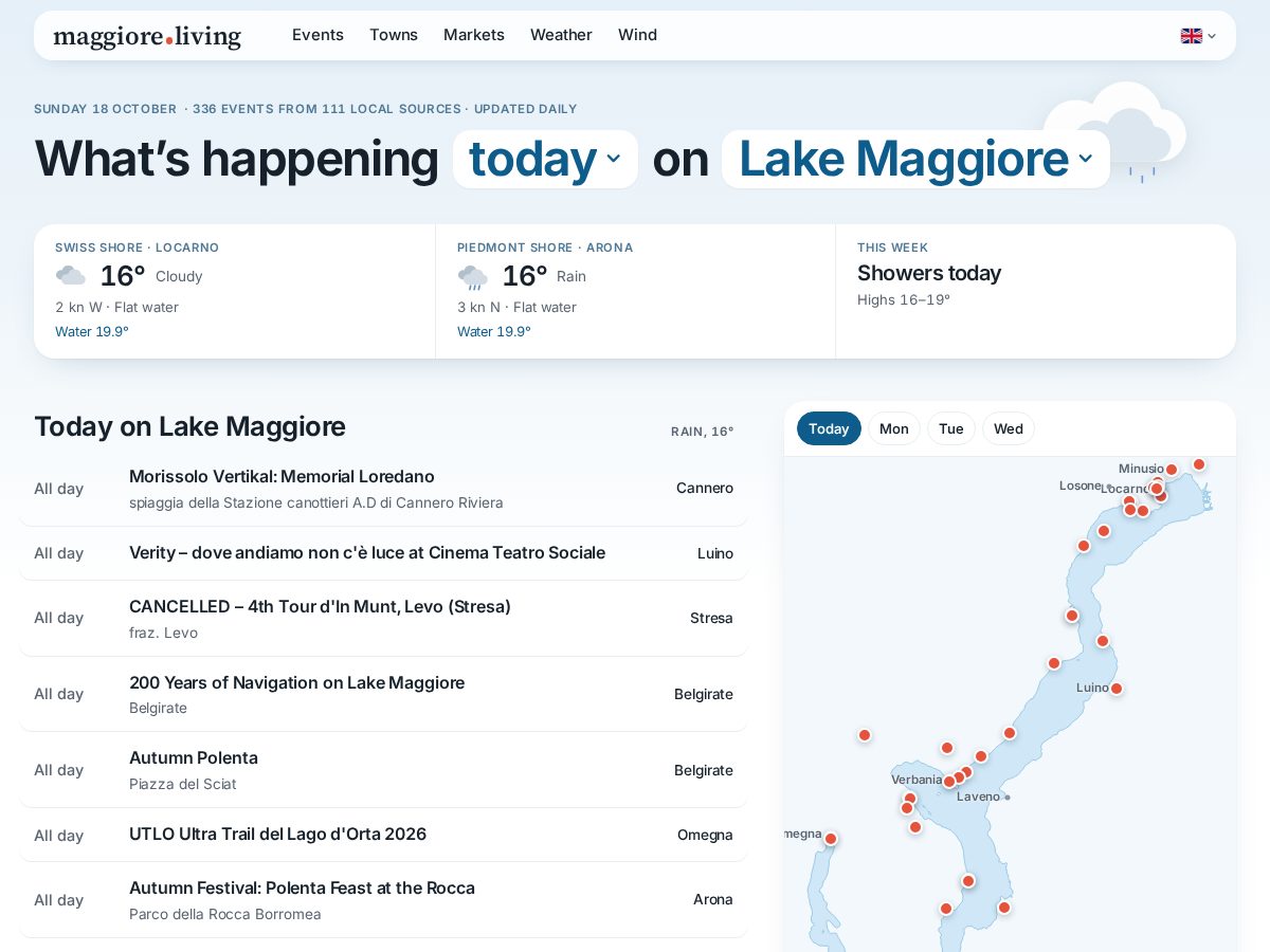Landing-page snapshot of maggiore.living