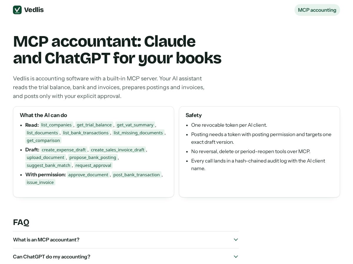 Landing-page snapshot of mcpaccountant.com