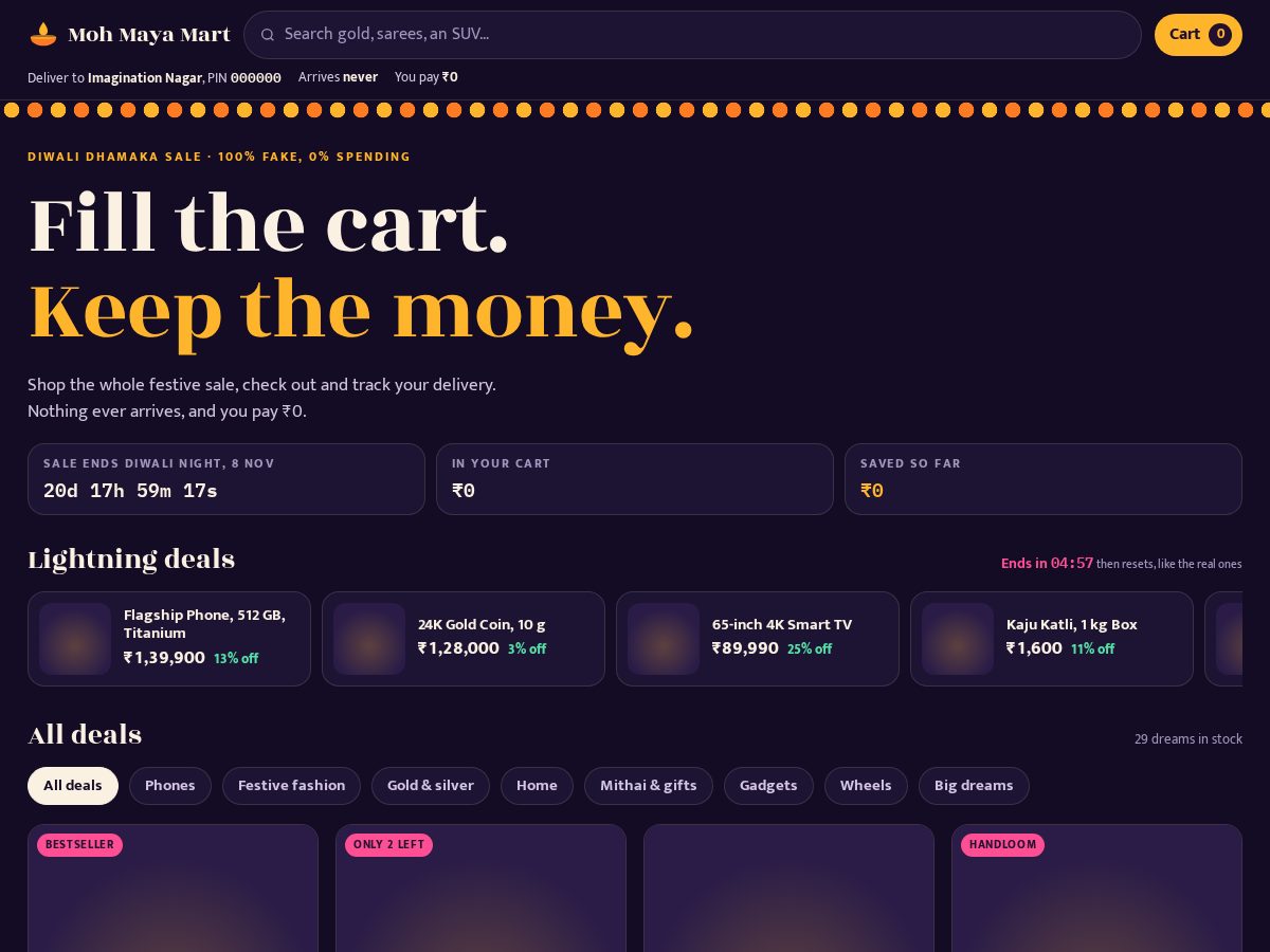 Landing-page snapshot of mohmayamart.com