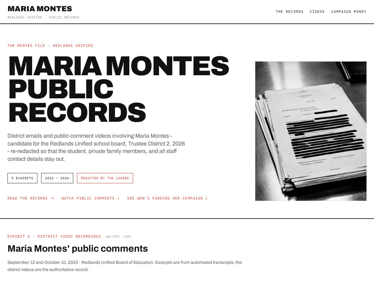 Landing-page snapshot of montes4rusd.com