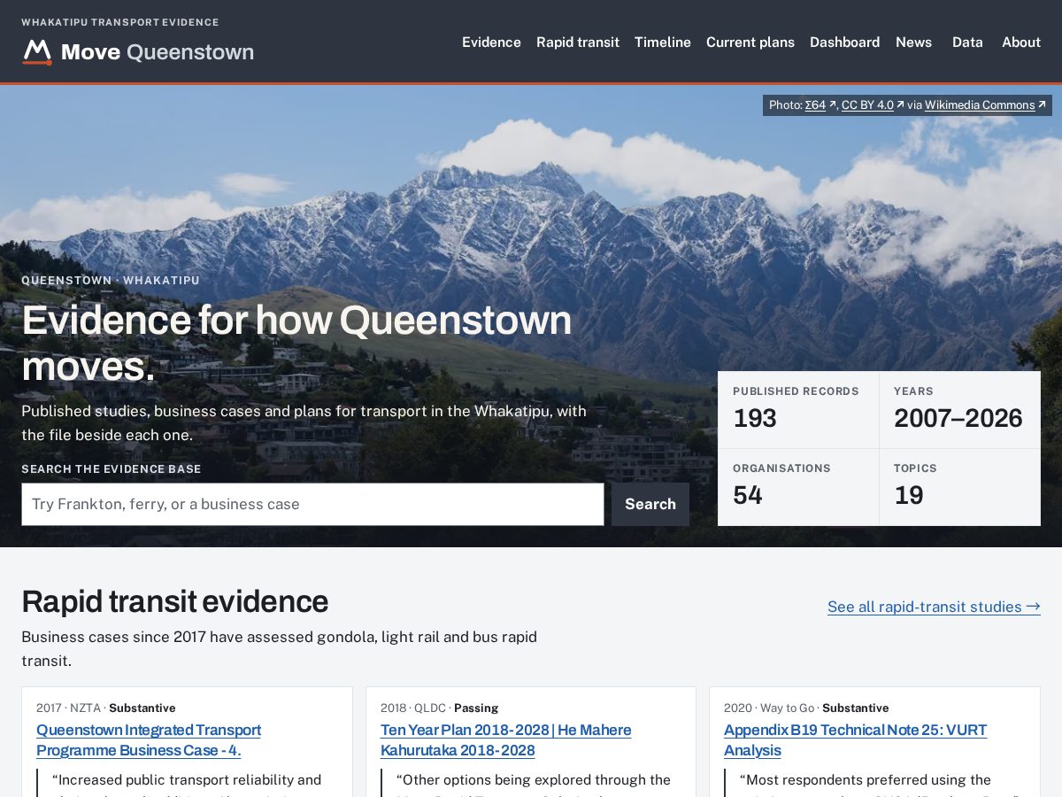 Landing-page snapshot of movequeenstown.com