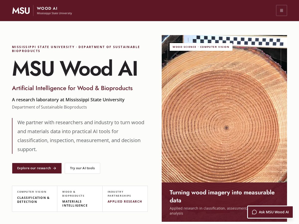 Landing-page snapshot of msuwoodai.com