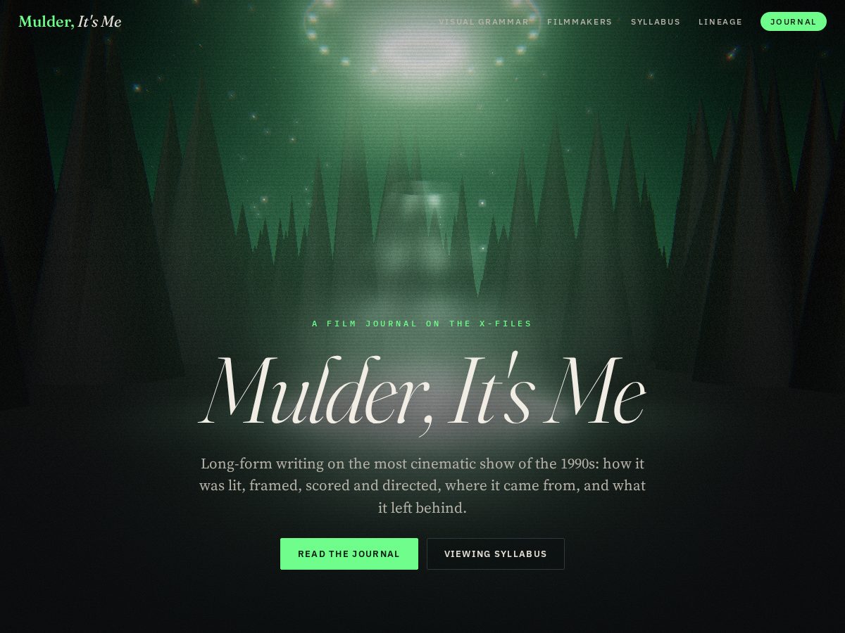 Landing-page snapshot of mulderitsme.net