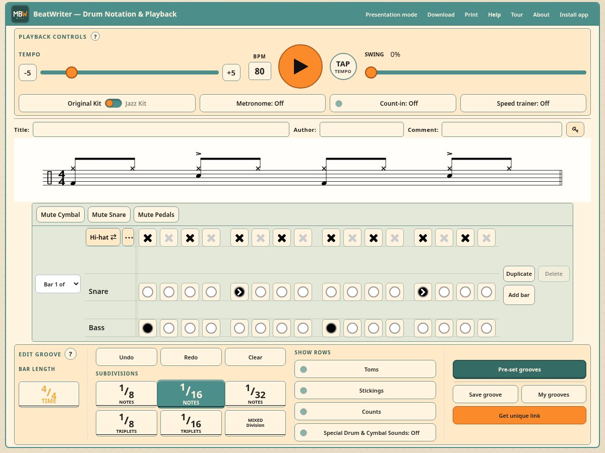 Landing-page snapshot of mybeatwriter.com