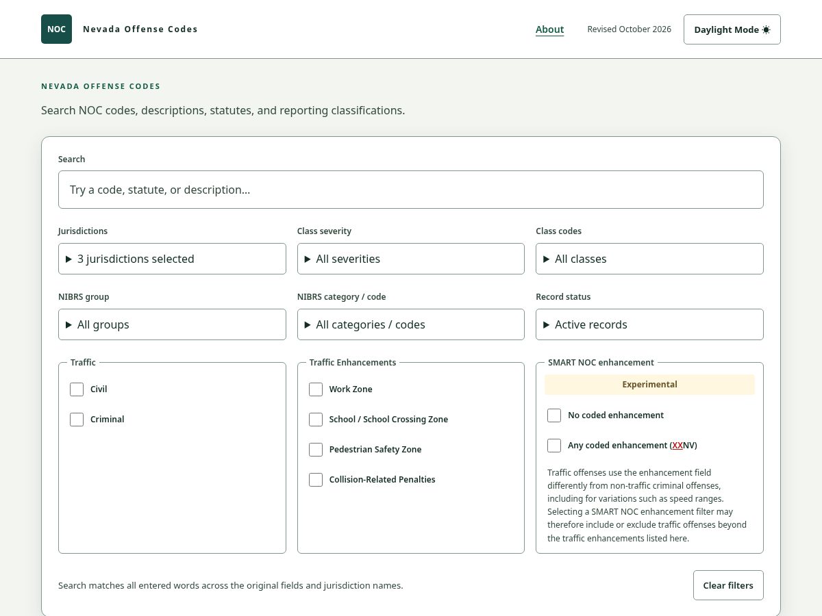 Landing-page snapshot of nocsearch.org