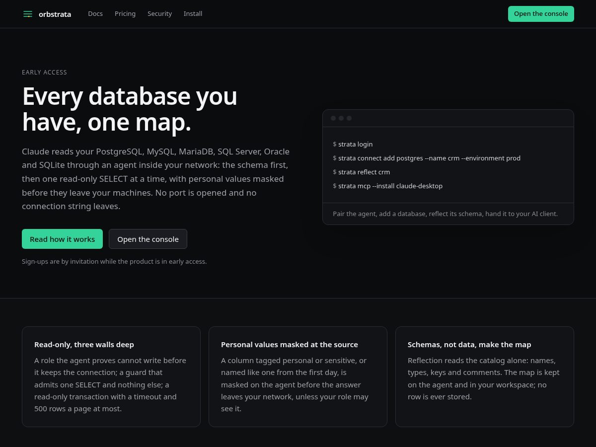 Landing-page snapshot of orbstrata.com
