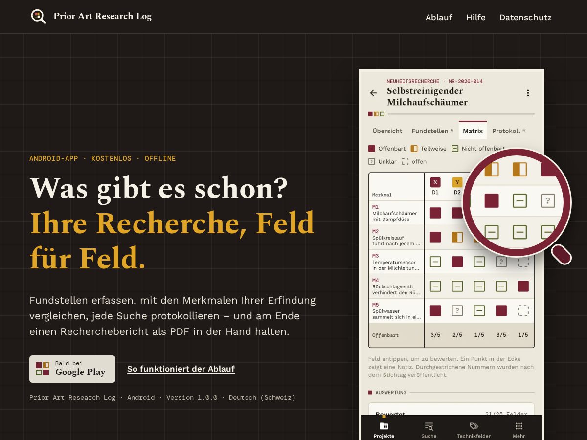 Landing-page snapshot of priorartresearchlog.sbs