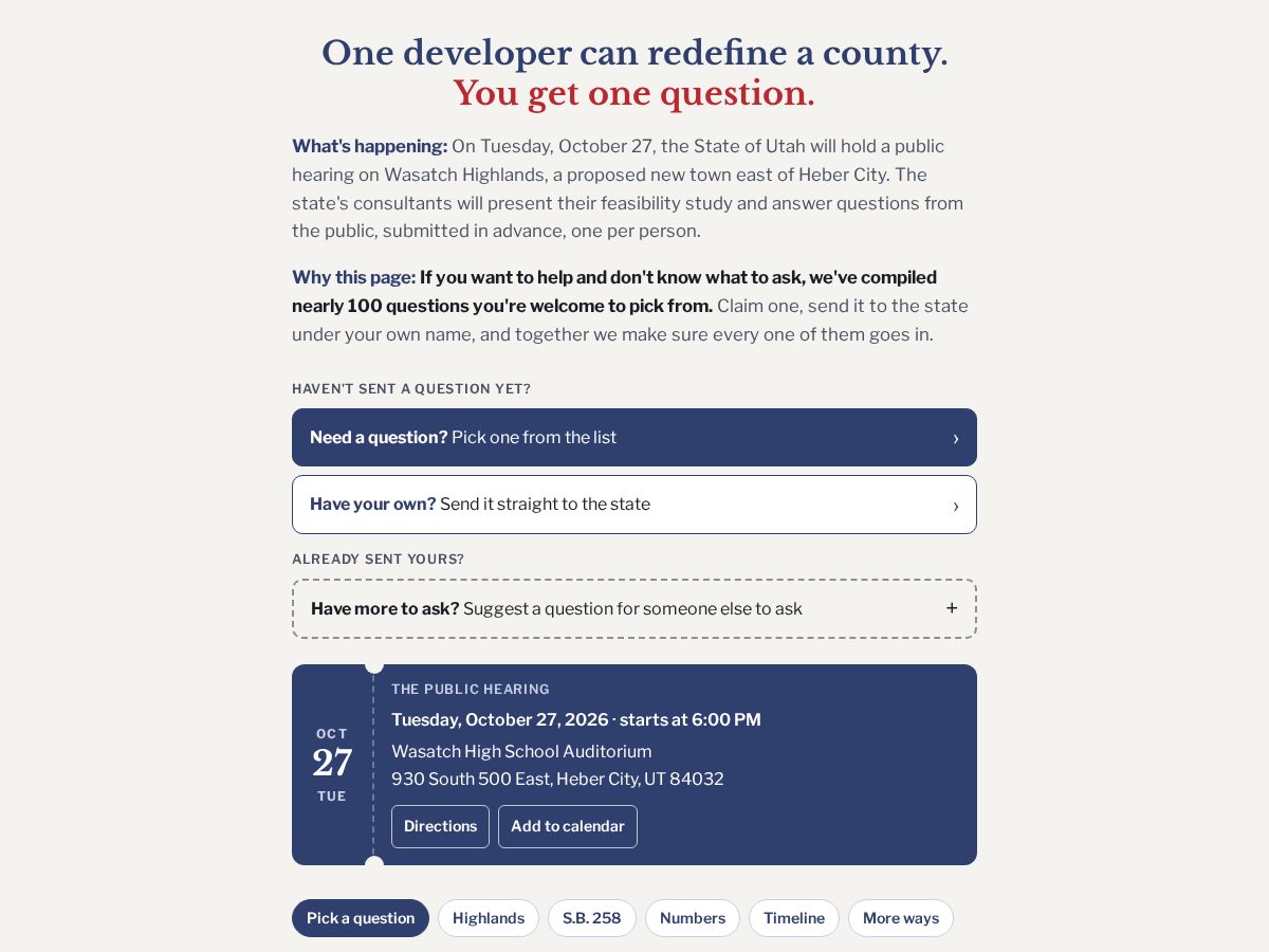 Landing-page snapshot of repeal258.org