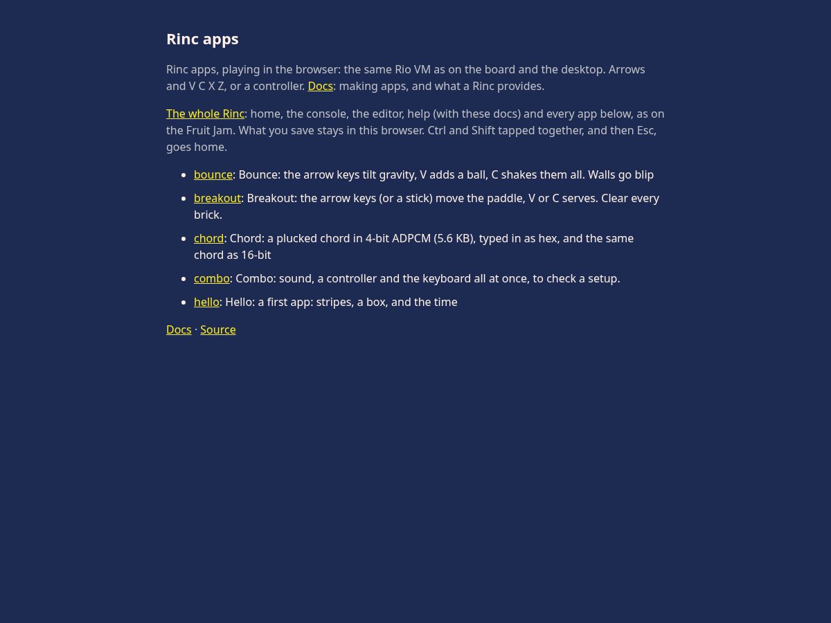 Landing-page snapshot of rincpc.com