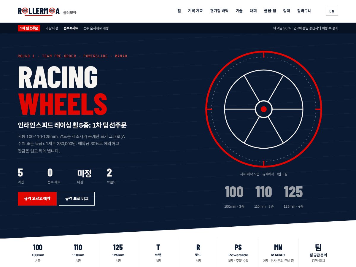 Landing-page snapshot of rollermoa.com