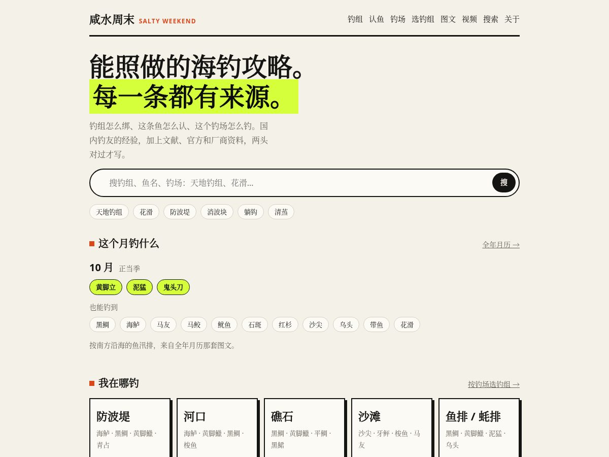 Landing-page snapshot of saltyweekend.xyz