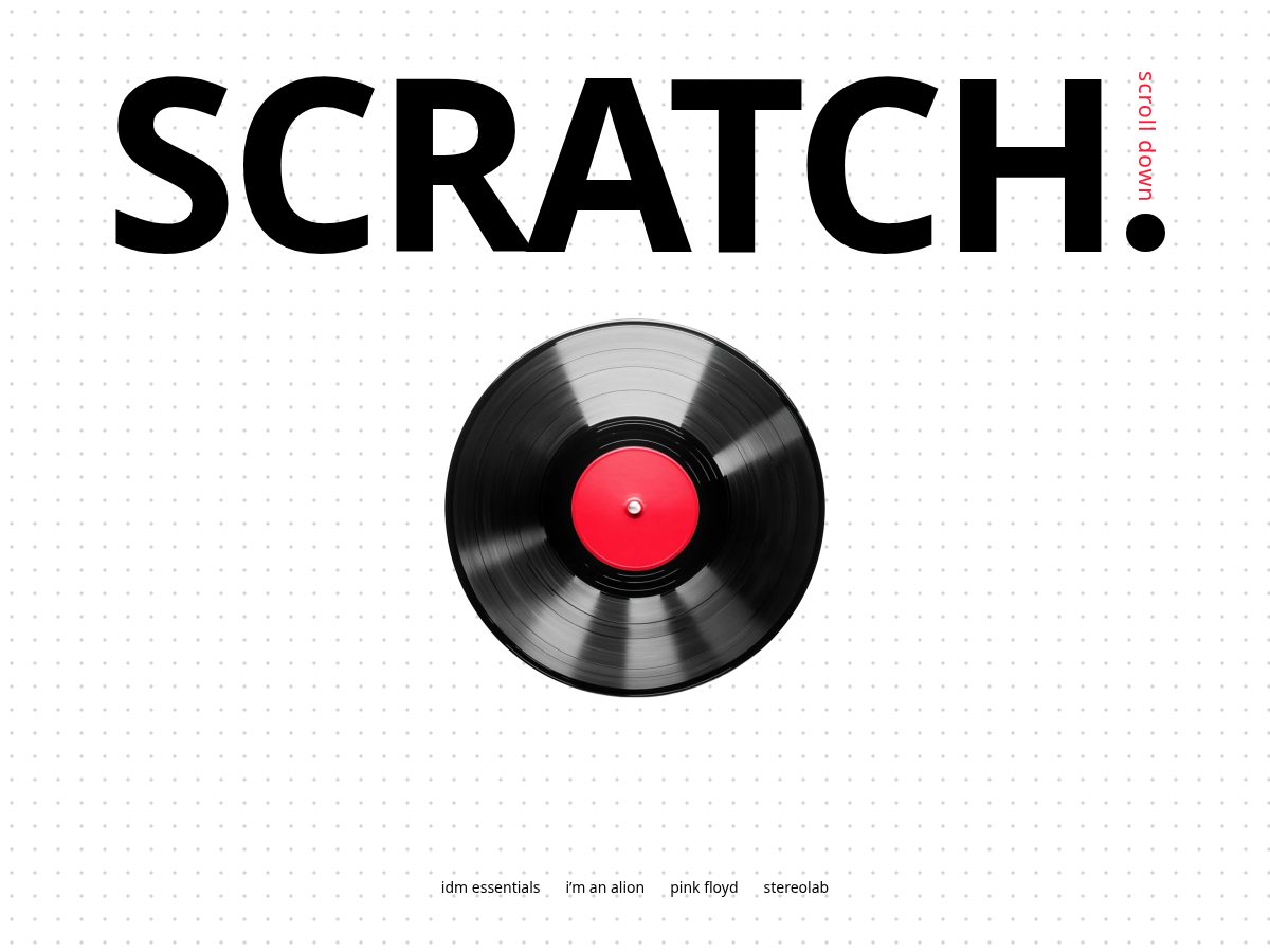 Landing-page snapshot of scratchradiofm.com