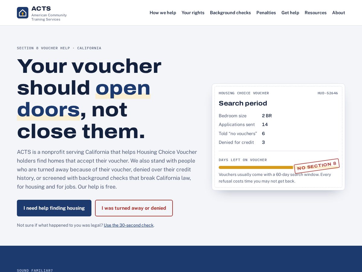 Landing-page snapshot of sec8.org