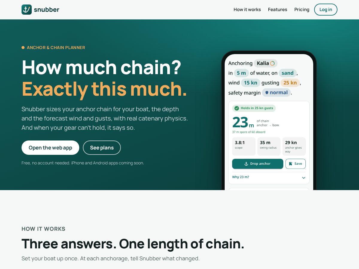 Landing-page snapshot of snubber.app