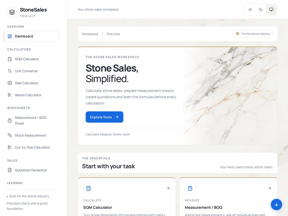 Landing-page snapshot of stonesalestoolkit.com