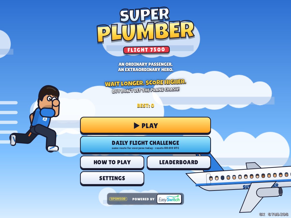 Landing-page snapshot of superplumber7500.com