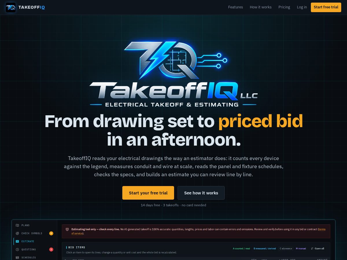 Landing-page snapshot of takeoffiqai.org
