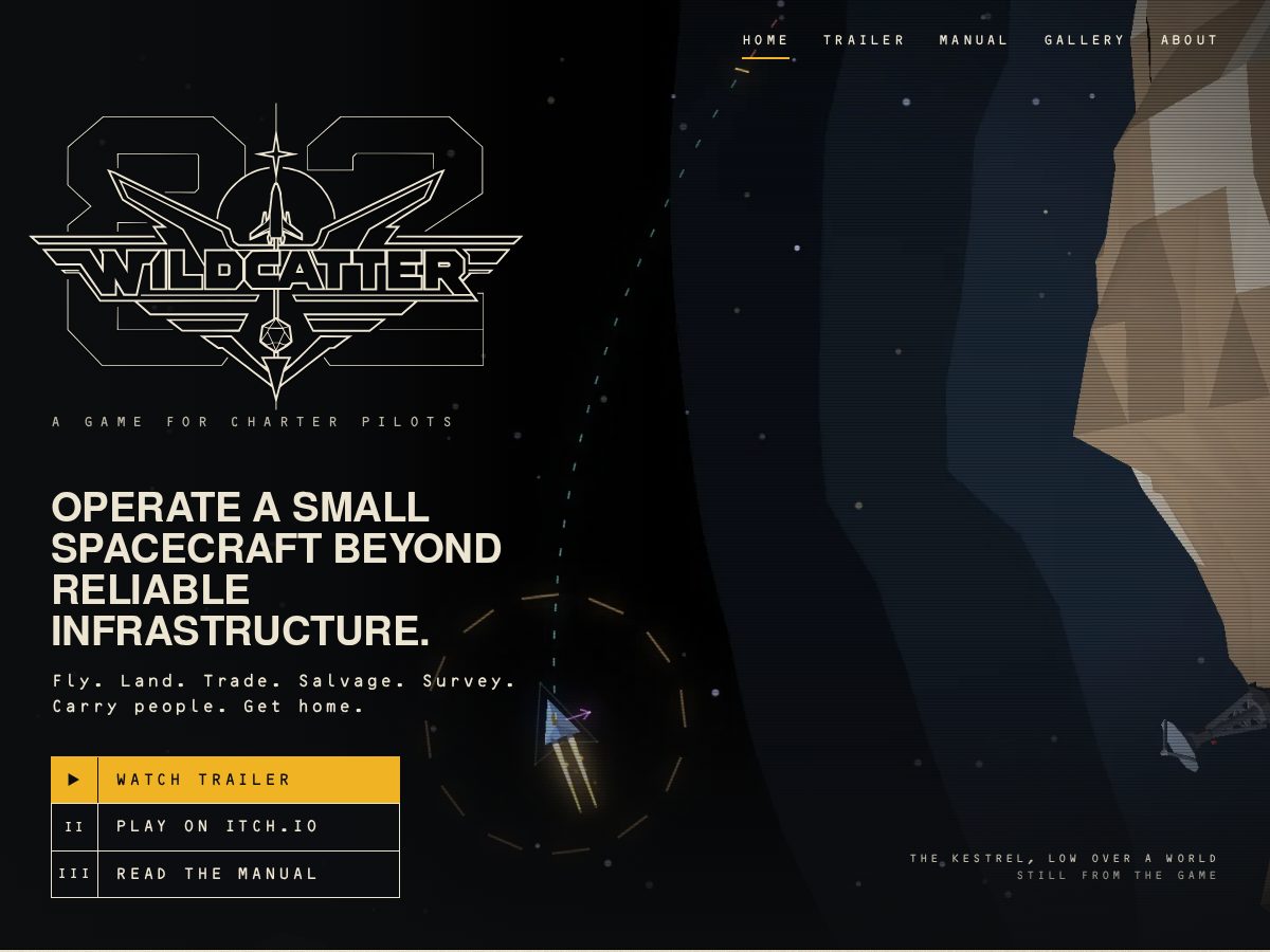 Landing-page snapshot of wildcatter82.com