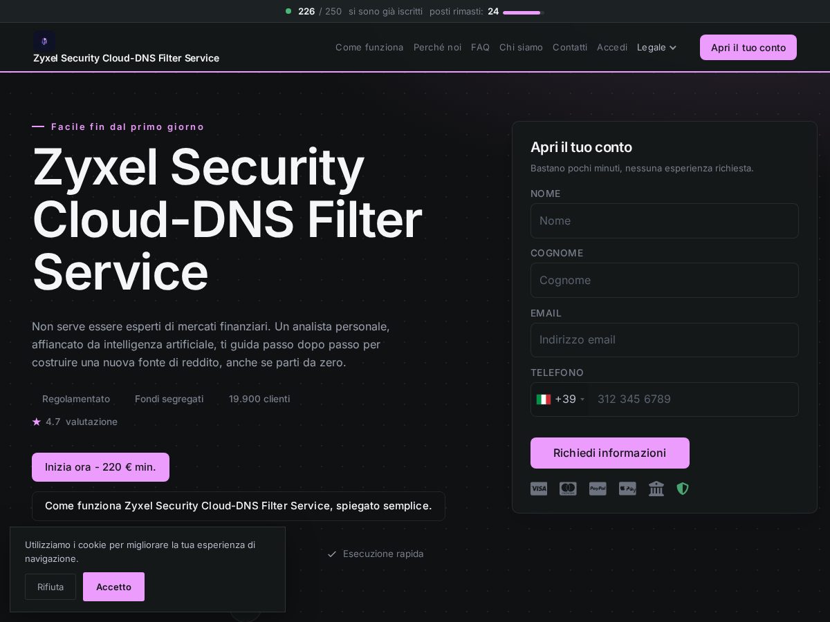 Landing-page snapshot of zyxelsecuritycloud-dnsfilterservice.biz