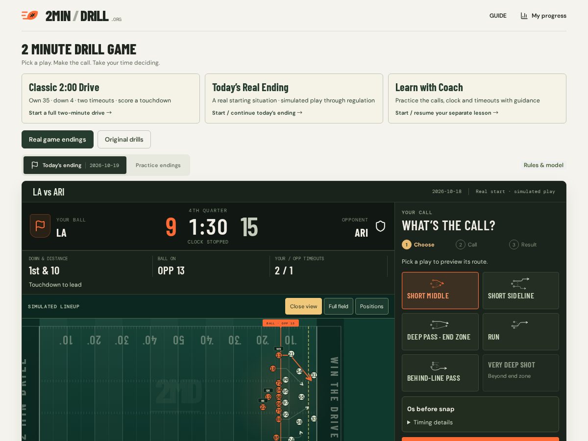 Landing-page snapshot of 2mindrillgame.org