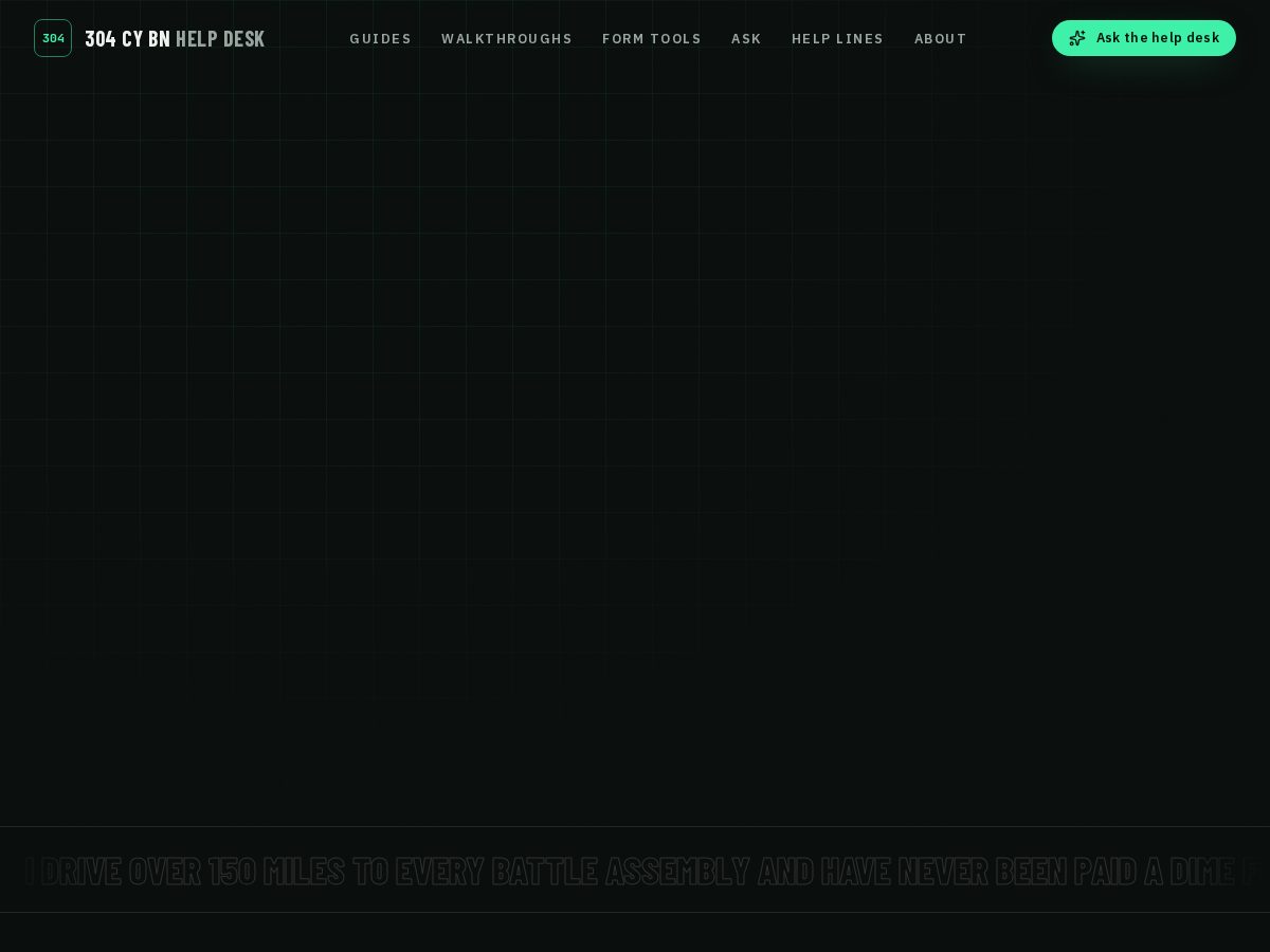 Landing-page snapshot of 304cybattalion.xyz