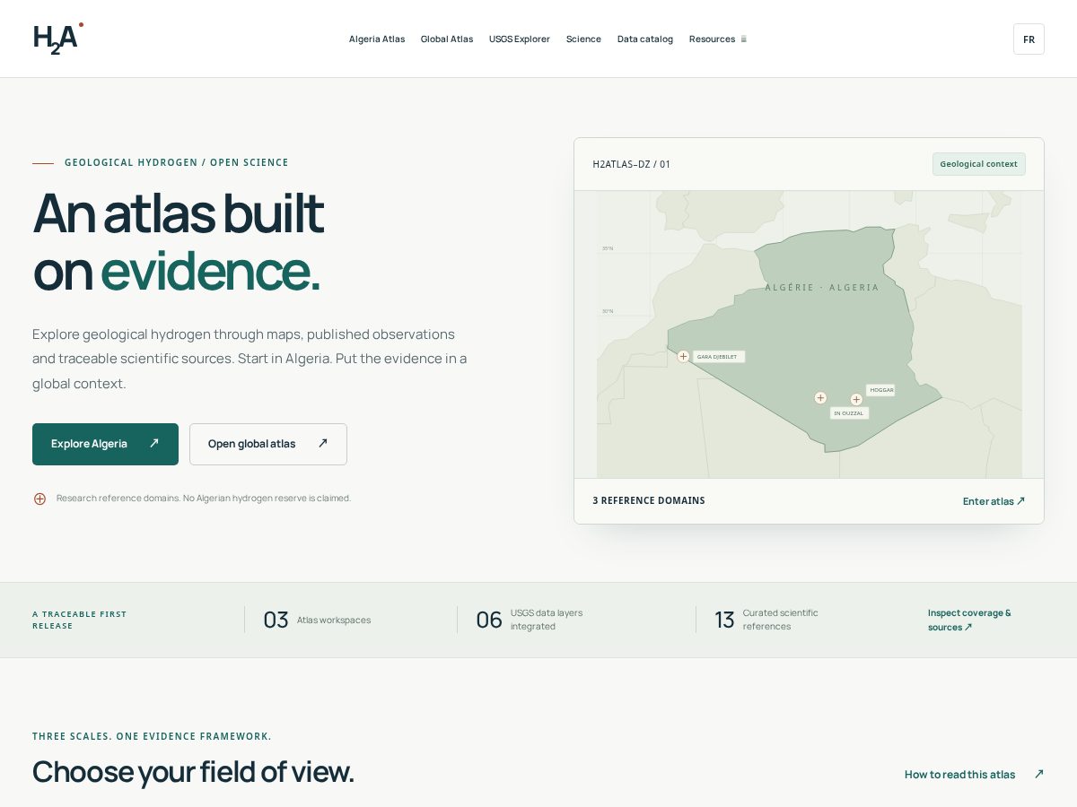 Landing-page snapshot of algeoh2.com