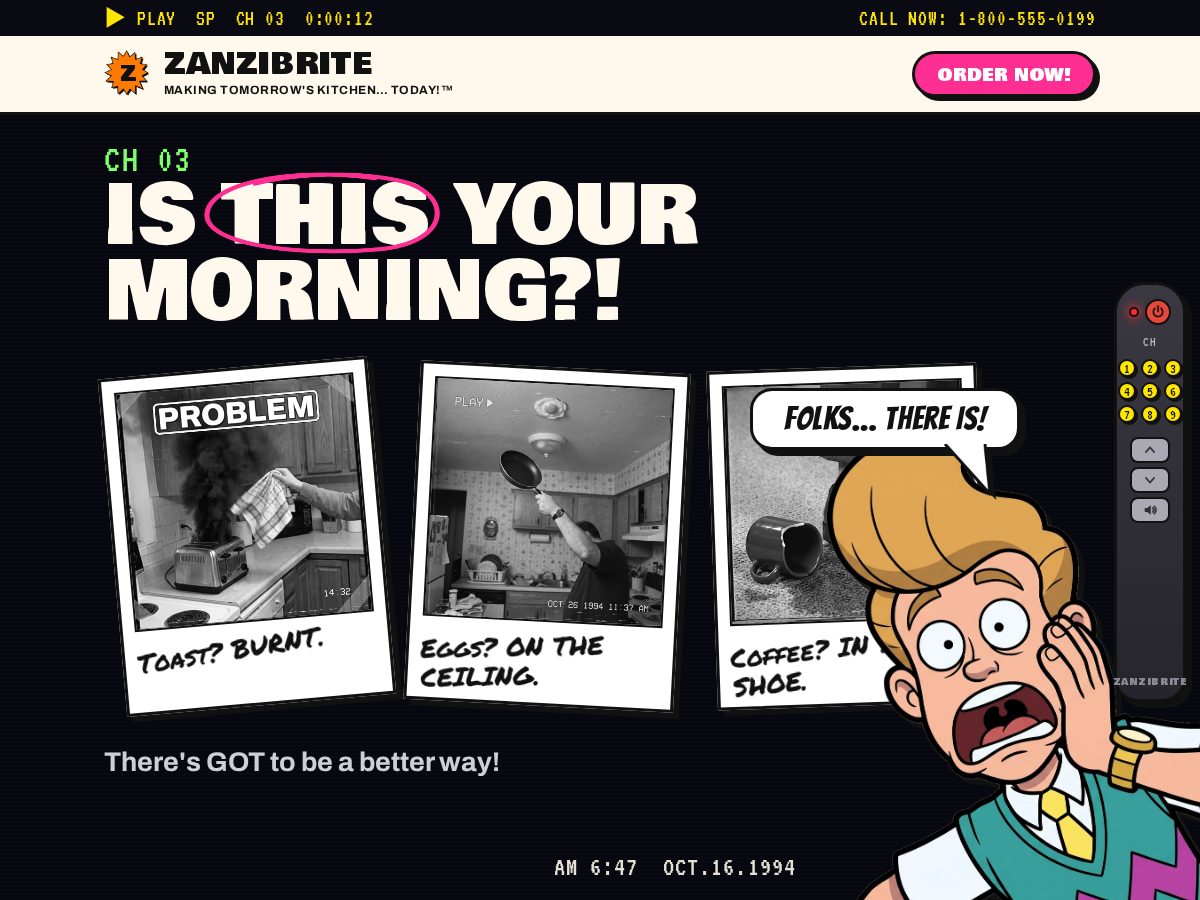 Landing-page snapshot of brekfastotron.com