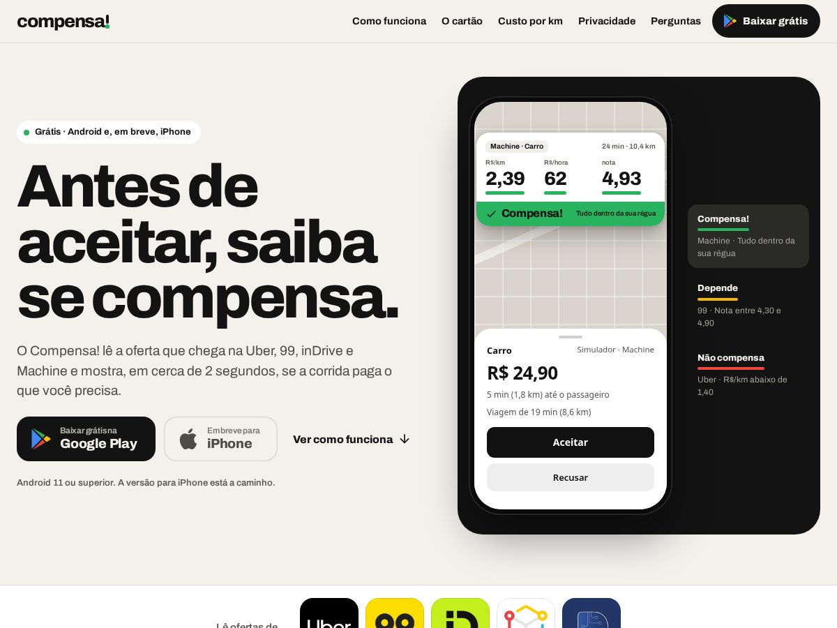 Landing-page snapshot of compensa.top