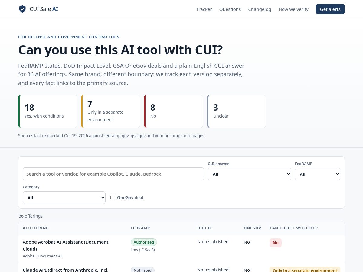 Landing-page snapshot of cuisafeai.com