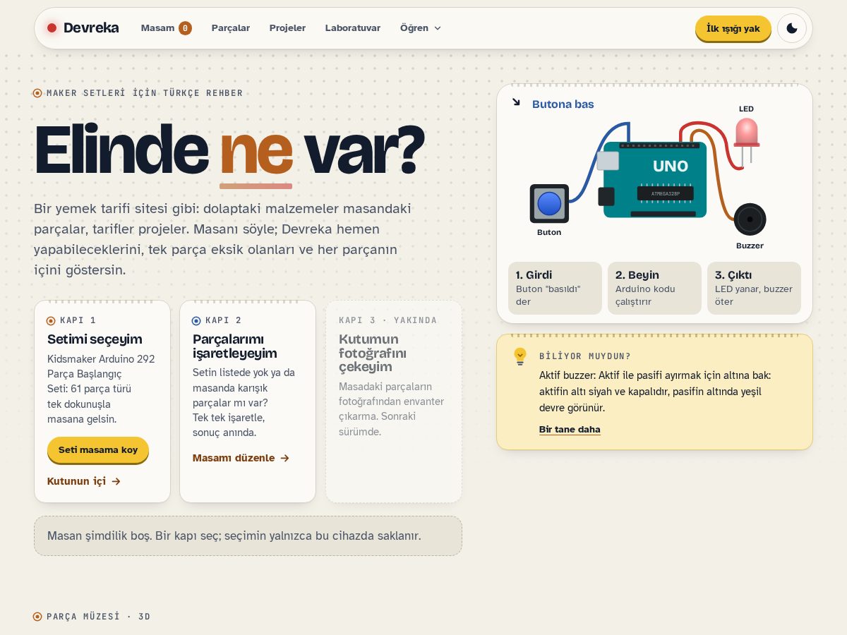 Landing-page snapshot of devreka.com