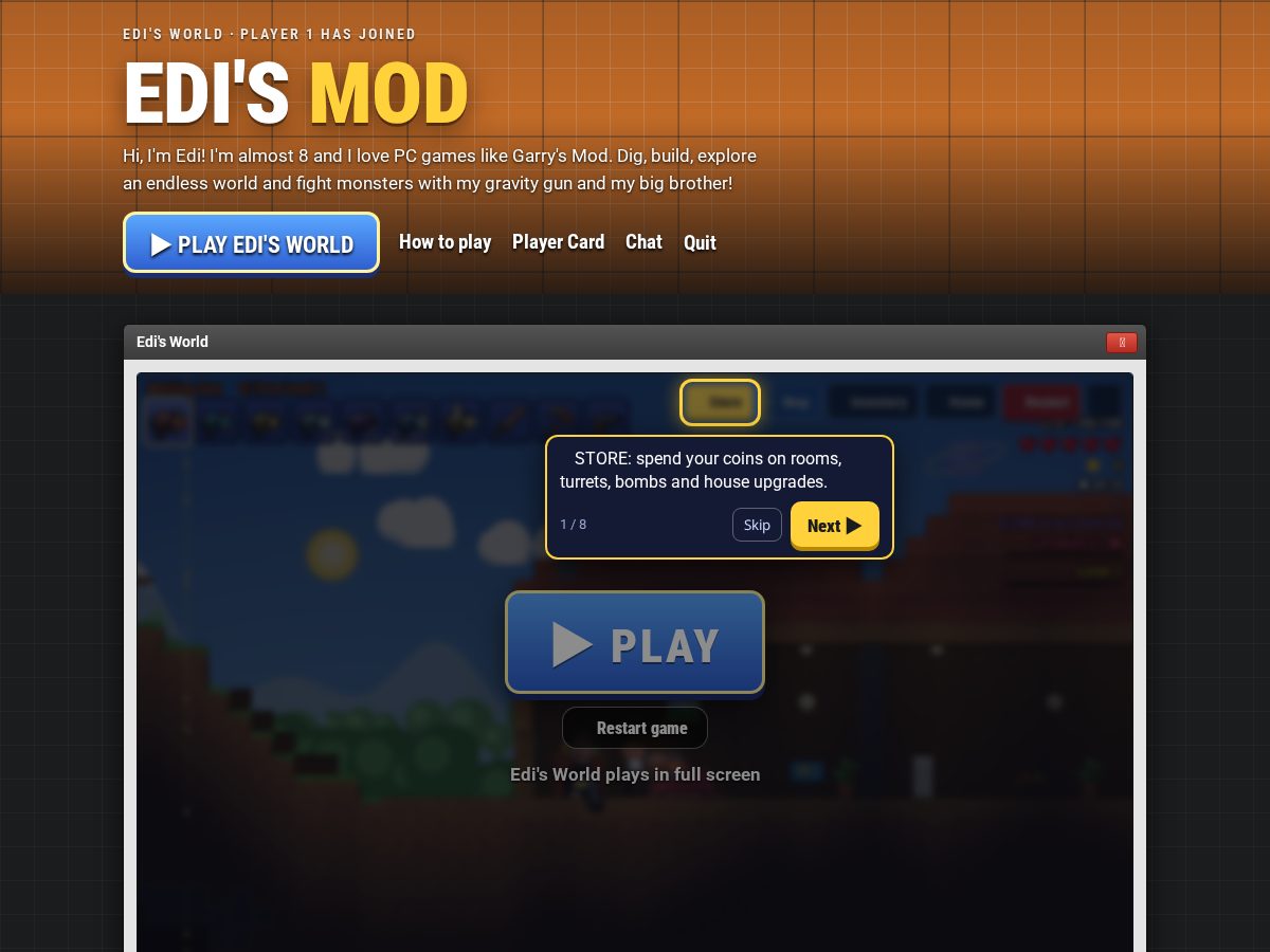 Landing-page snapshot of edismod.com