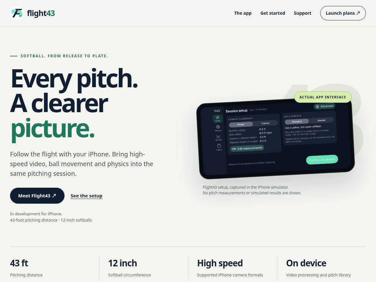 Landing-page snapshot of flight43.com