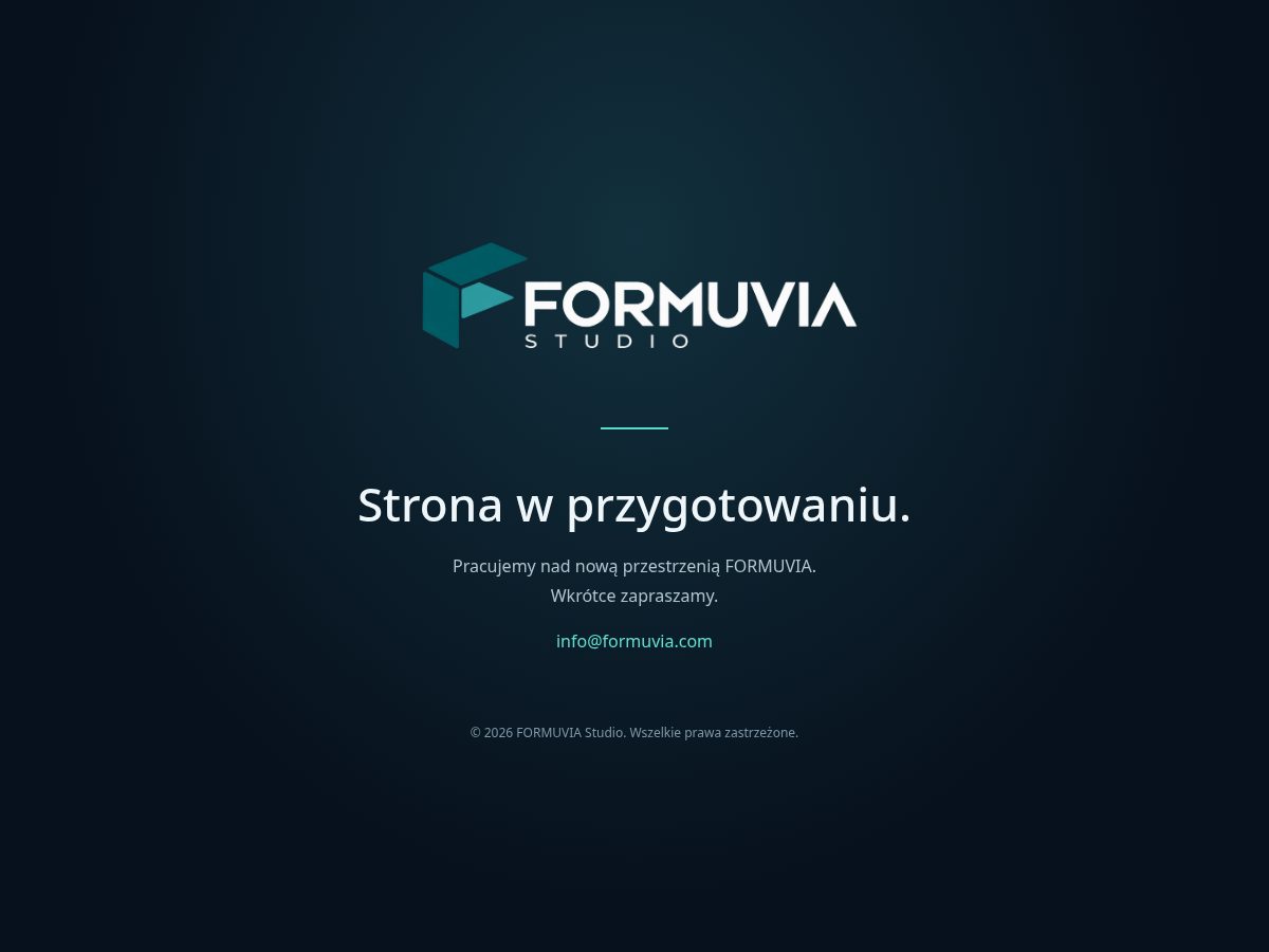 Landing-page snapshot of formuvia.com