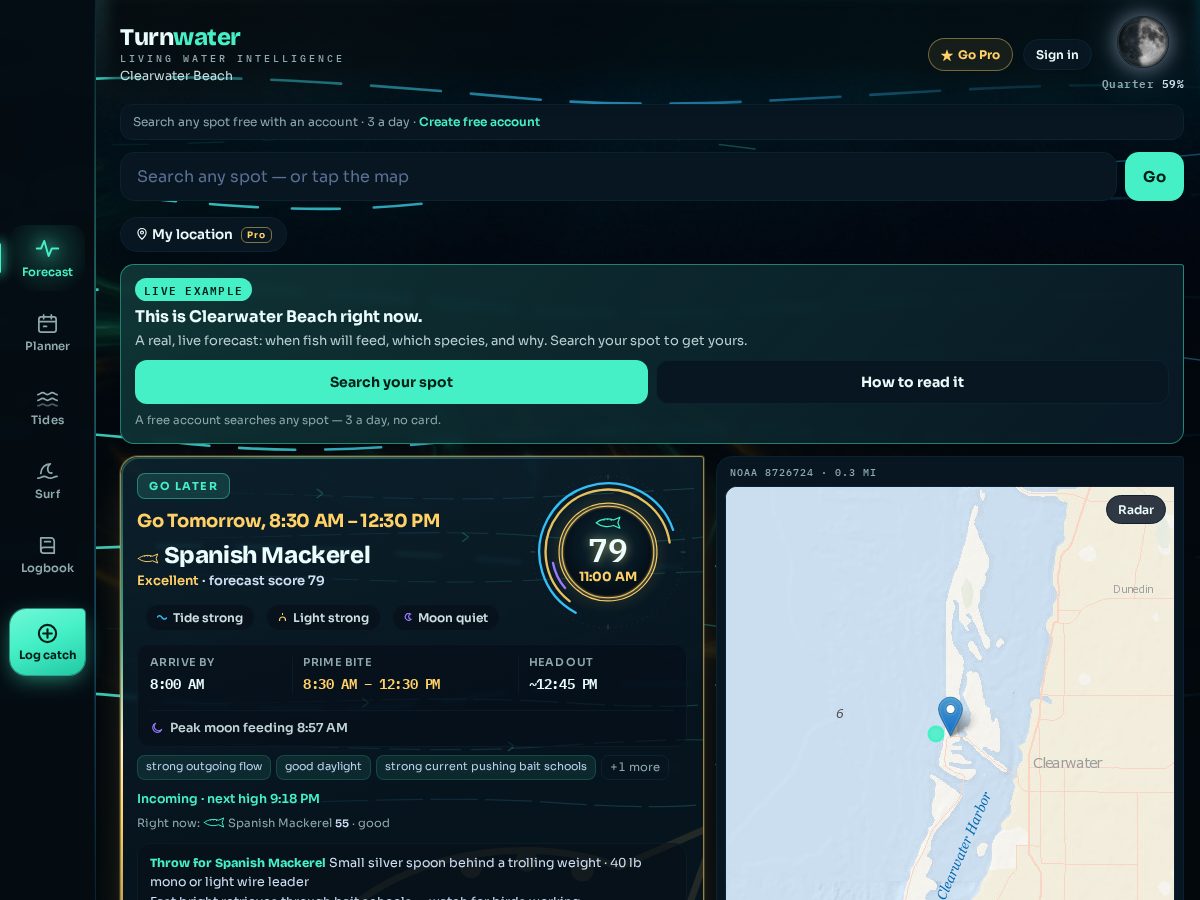 Landing-page snapshot of getturnwater.com