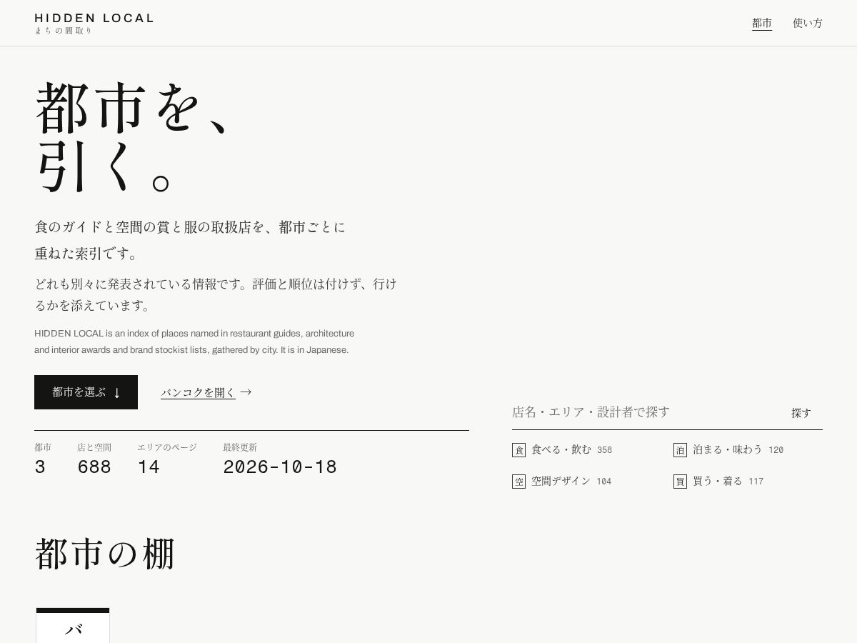 Landing-page snapshot of hidden-local.com