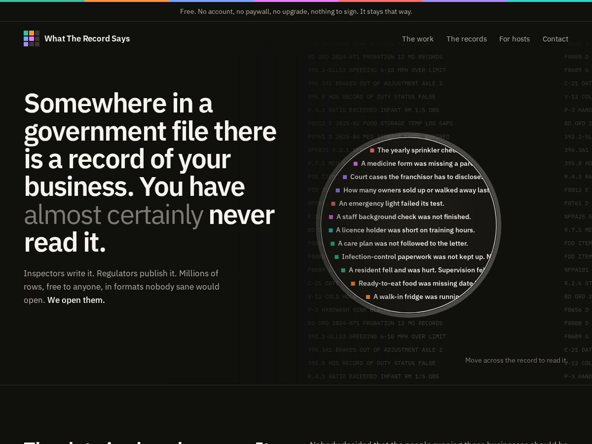 Landing-page snapshot of joinwtrs.com