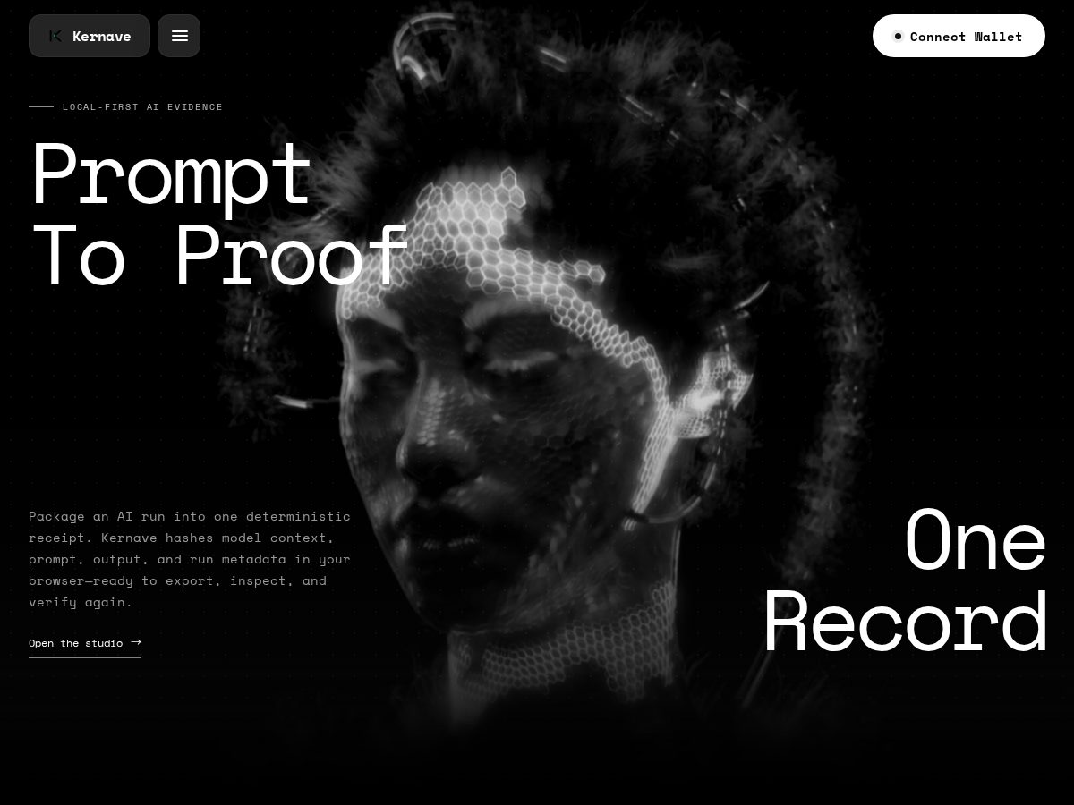 Landing-page snapshot of kernave.lol