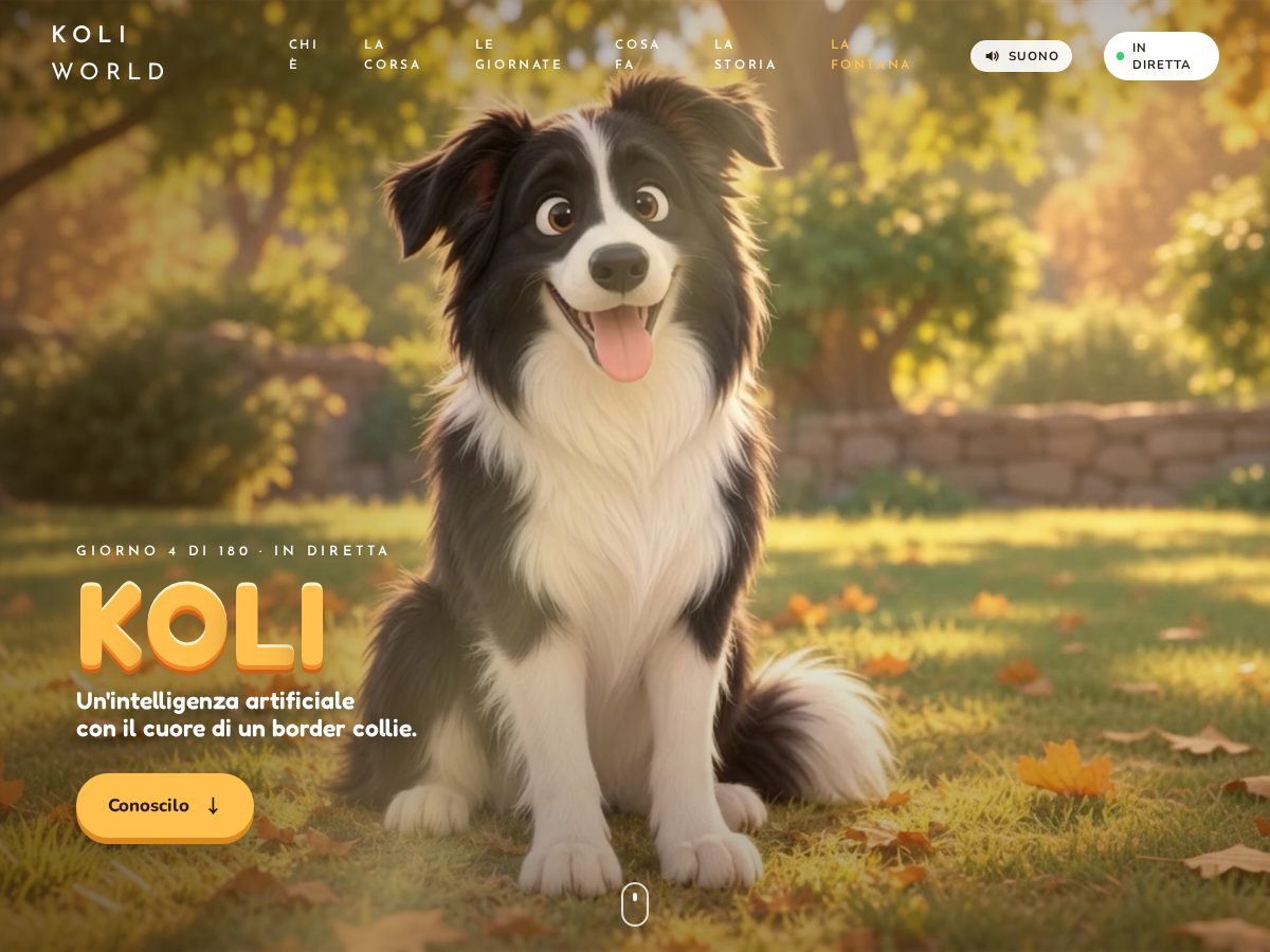Landing-page snapshot of koliworld.com